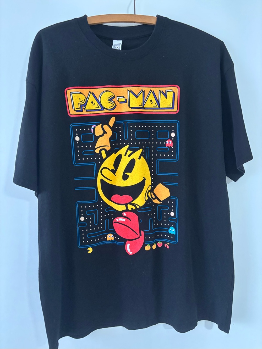 Pac-Man Graphic Tee - Black Short Sleeve T-Shirt